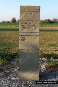 Grabstein Liniea, gestaltet von Benjamin Siegrist