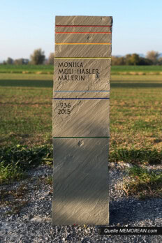 Grabstein Liniea, gestaltet von Benjamin Siegrist